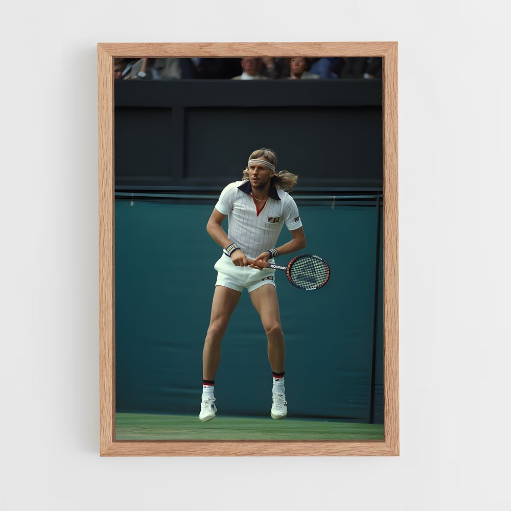 Poster Bjorn borg athlétique – affiche Tennis (vue 4)